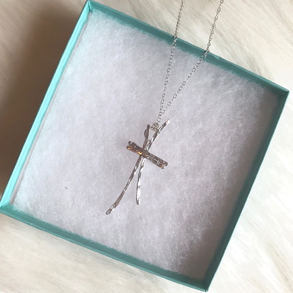 Boutique Jewelry - Modern Silver Cross Necklace